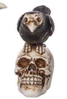 Crows on Skulls Figurines