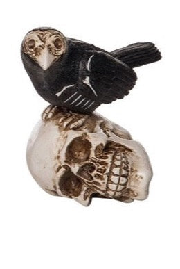 Crows on Skulls Figurines