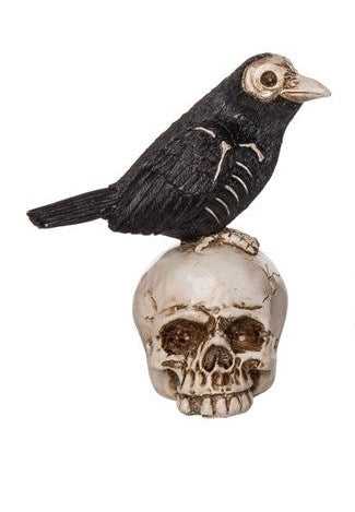 Crows on Skulls Figurines