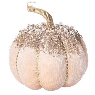 Bejeweled Champagne Pumpkins