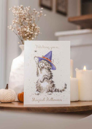 The Witch's Cat - Wrendale Halloween Occasion Card