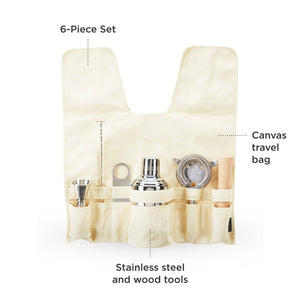 6-Piece Travel Barware Set