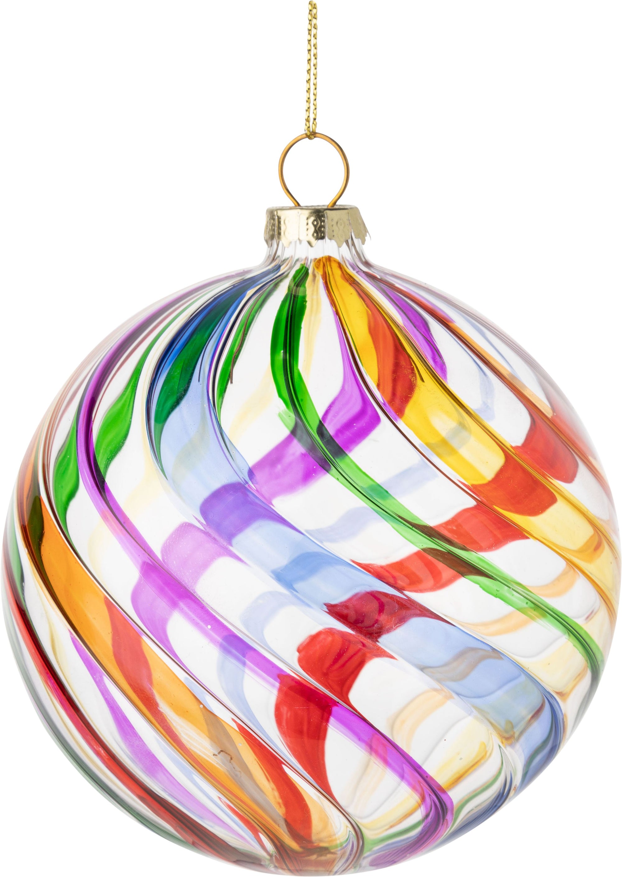 Rainbow Swirl Ornament