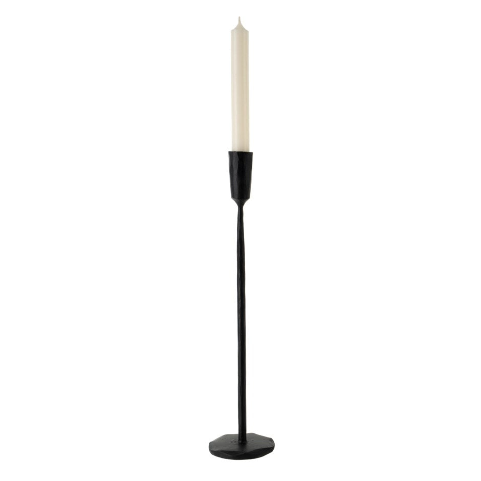 Luna Forged Candlestick - Black