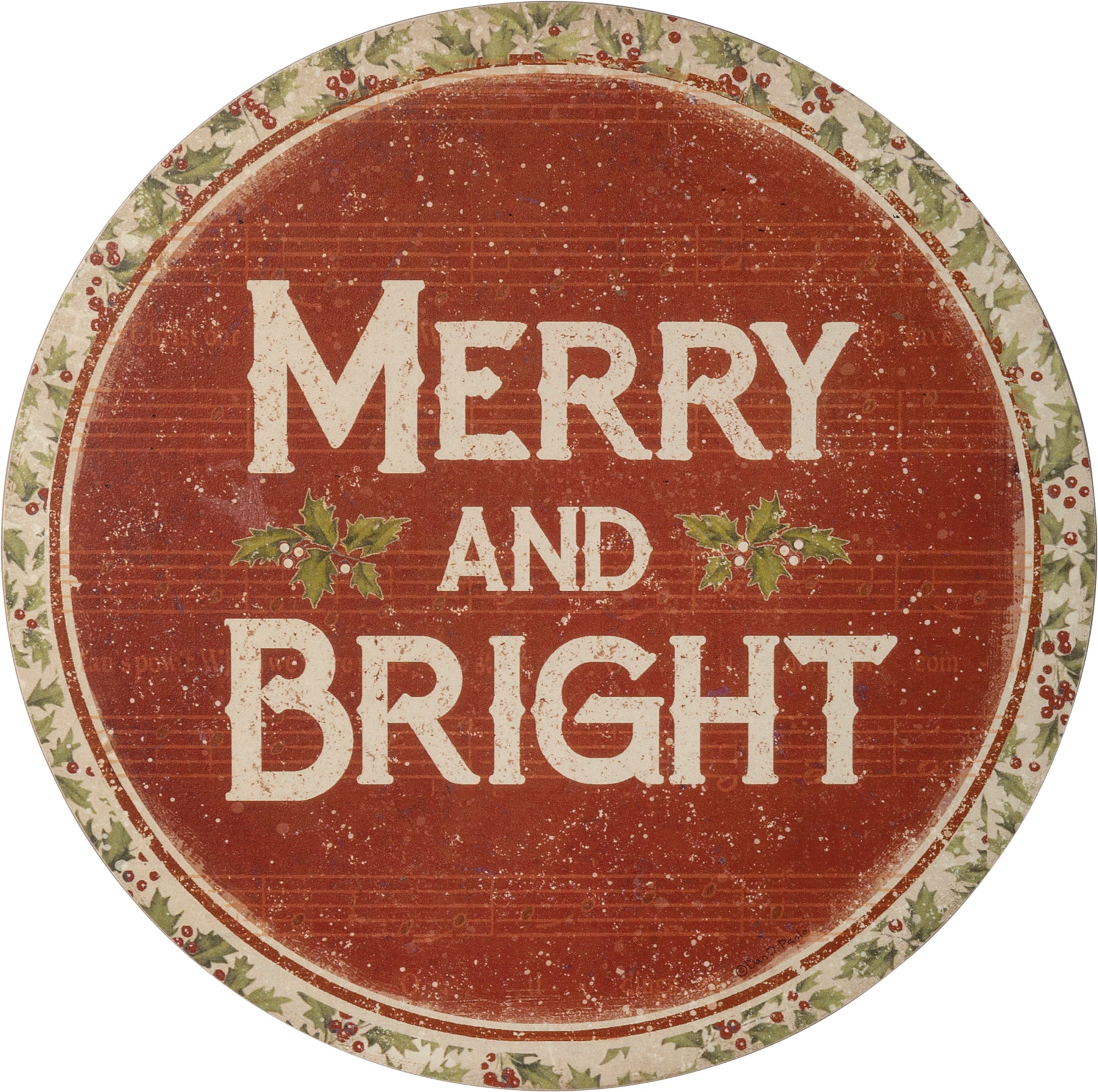 Merry & Bright Wreath Insert