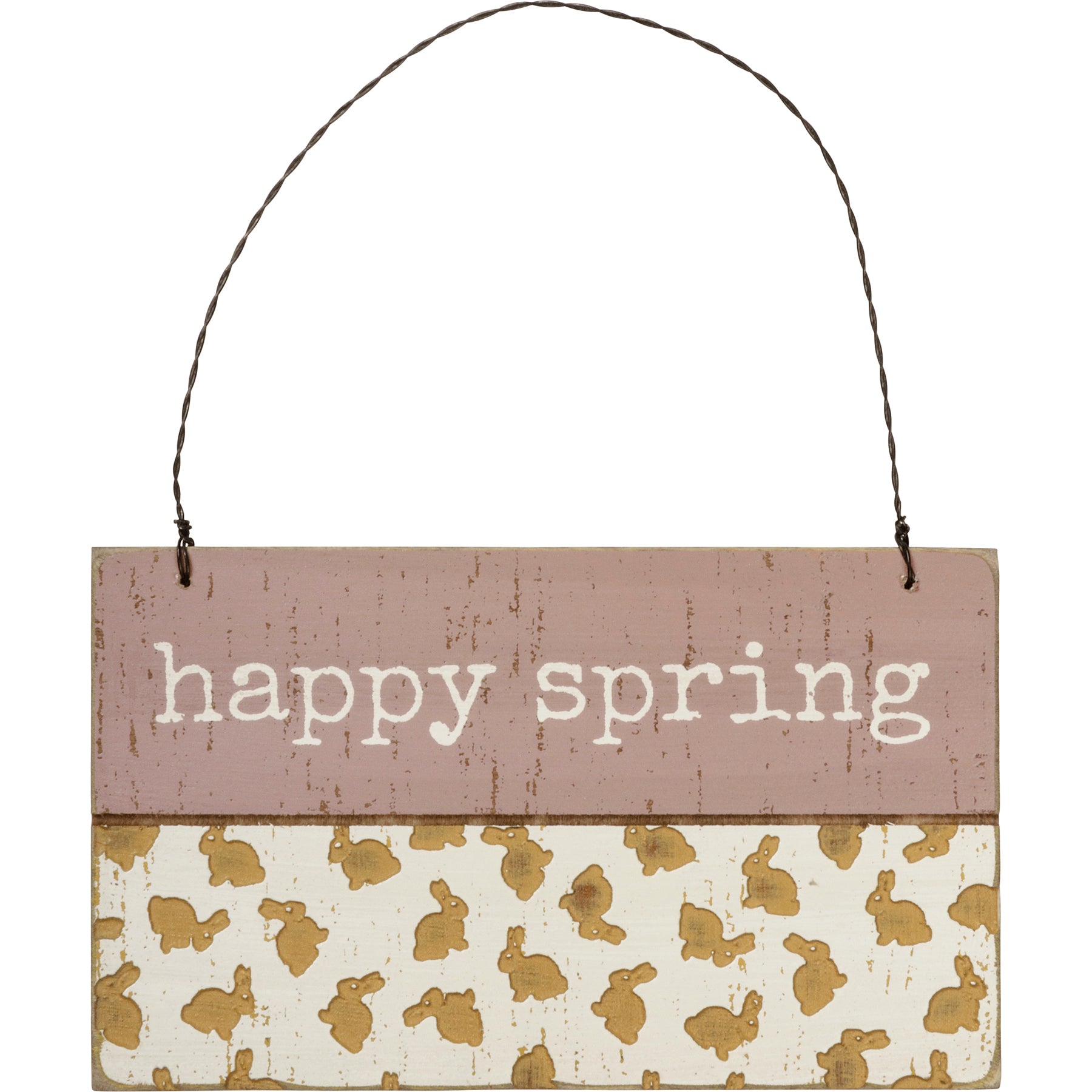 Happy Spring Wooden Ornament