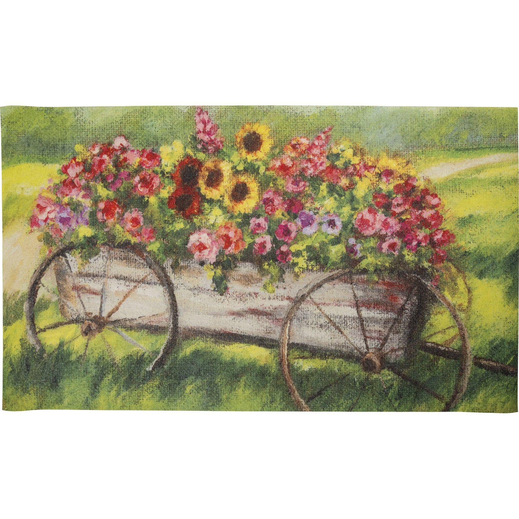 Floral Wagon Rug