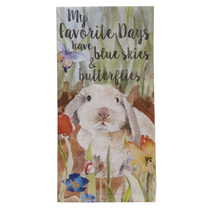 My Favourite Day Bunny Tea Towel