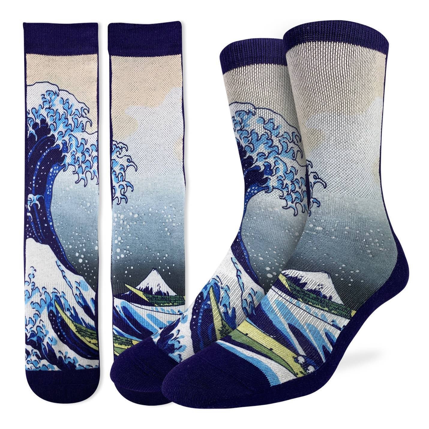 The Great Wave off Kanagawa Socks (Size 8-13)