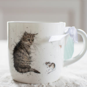 Cat & Mouse Bone China Wrendale Mug