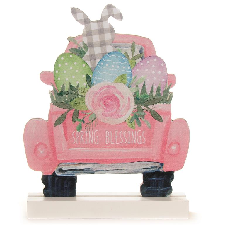 Spring Blessings Truck Stand Decor