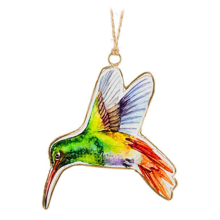 Rainbow Hummingbird Ornament