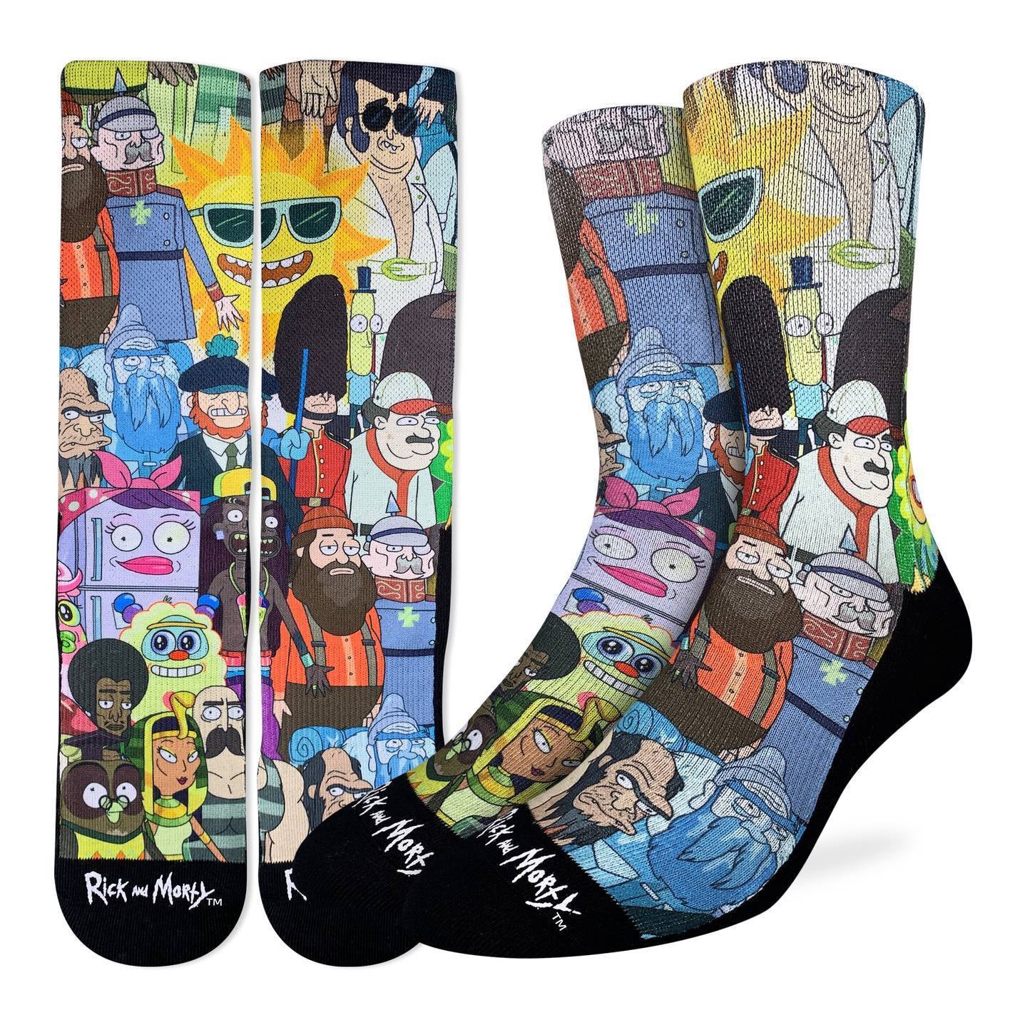 Rick & Morty Character Socks (Size 8-13)