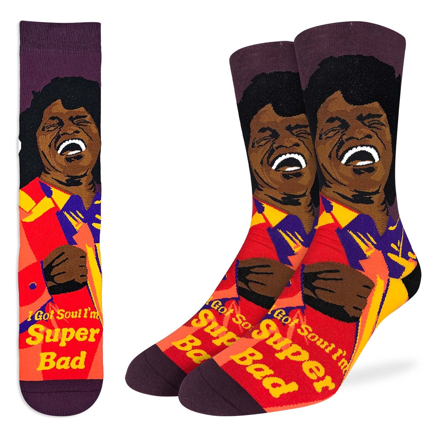 James Brown Super Bad Socks (Size 8-13)