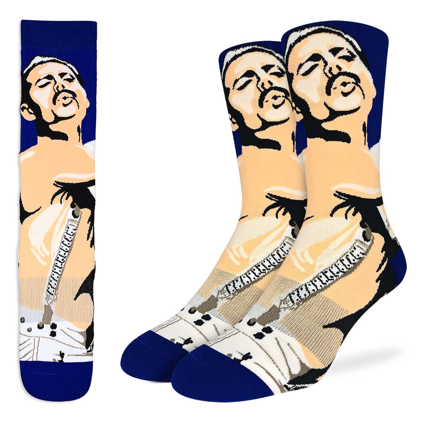 Freddie Mercury Singing Socks