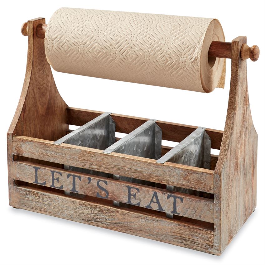 Let's Eat! Paper Towel Caddy