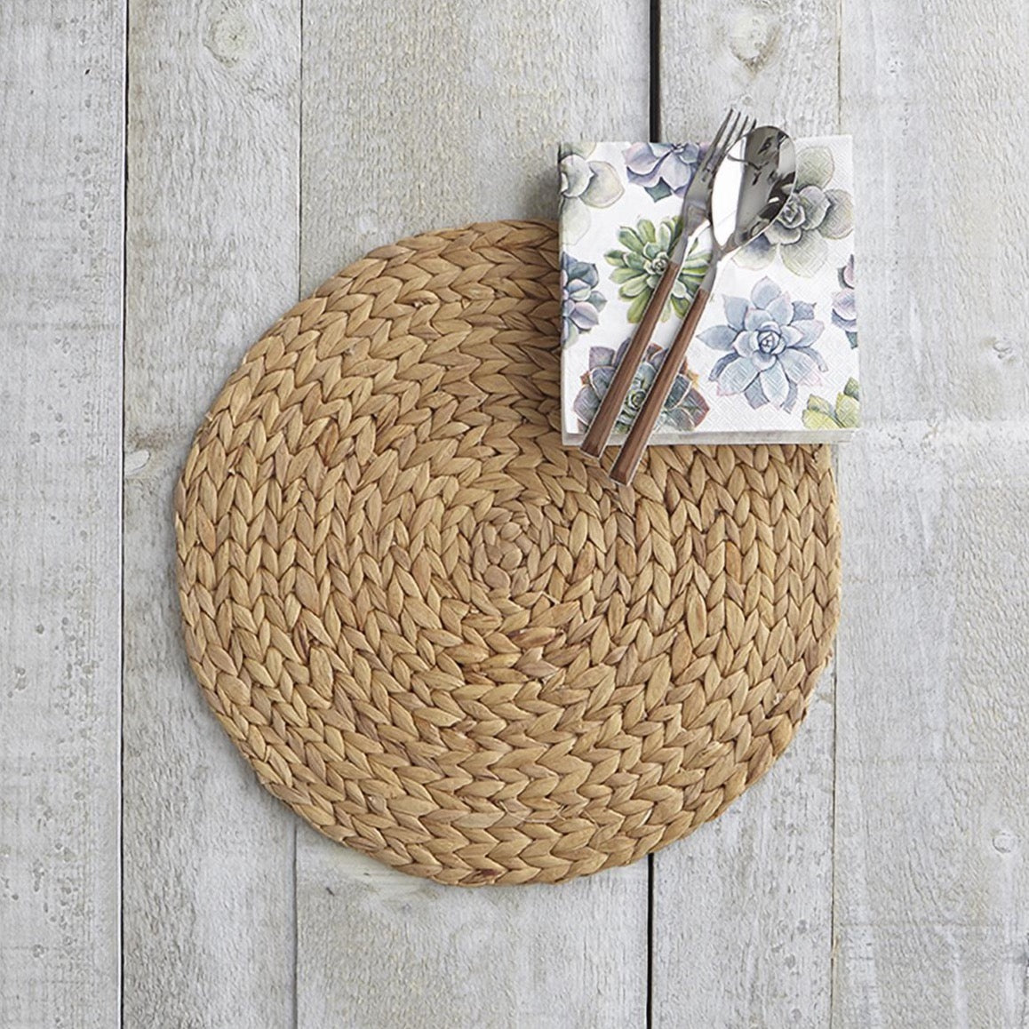 Palma Woven Round Placemat - Natural