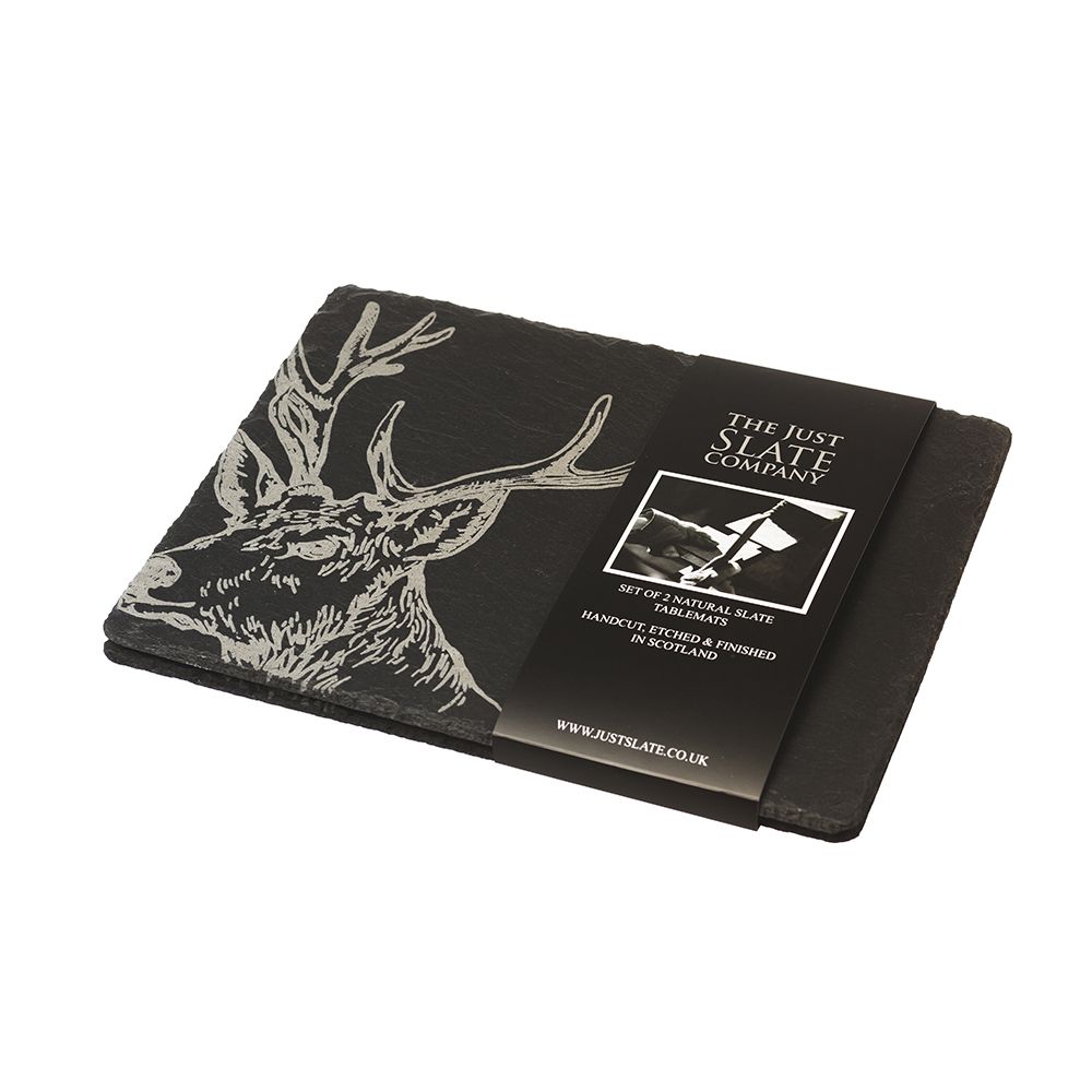 Slate Stag Placemats - Set of 2