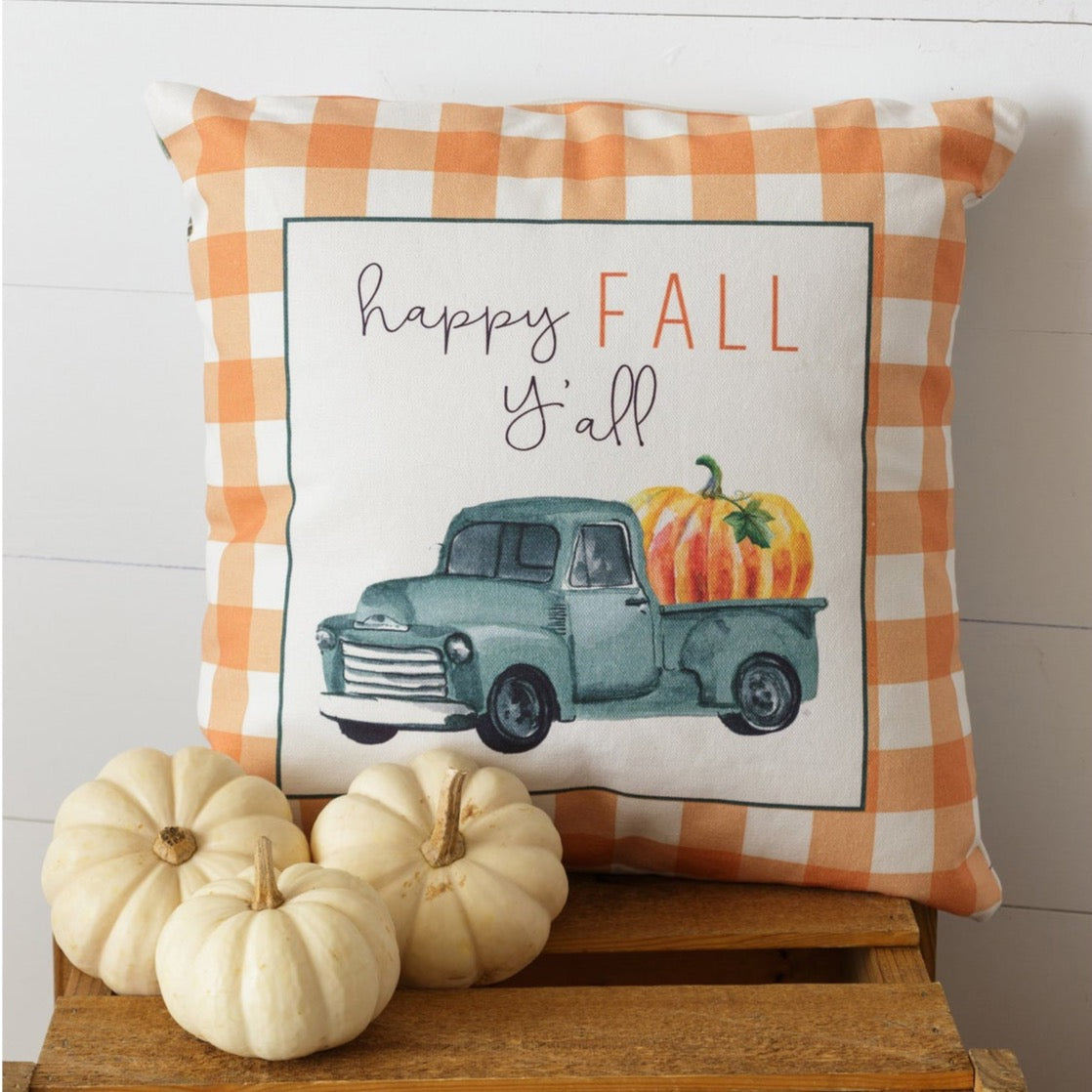 Happy Fall Y'all Double Sided Pillow
