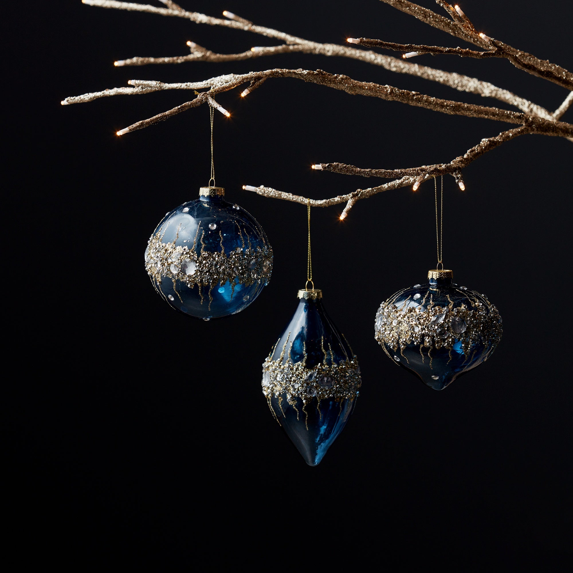Ocean Blue - Glass Ornament
