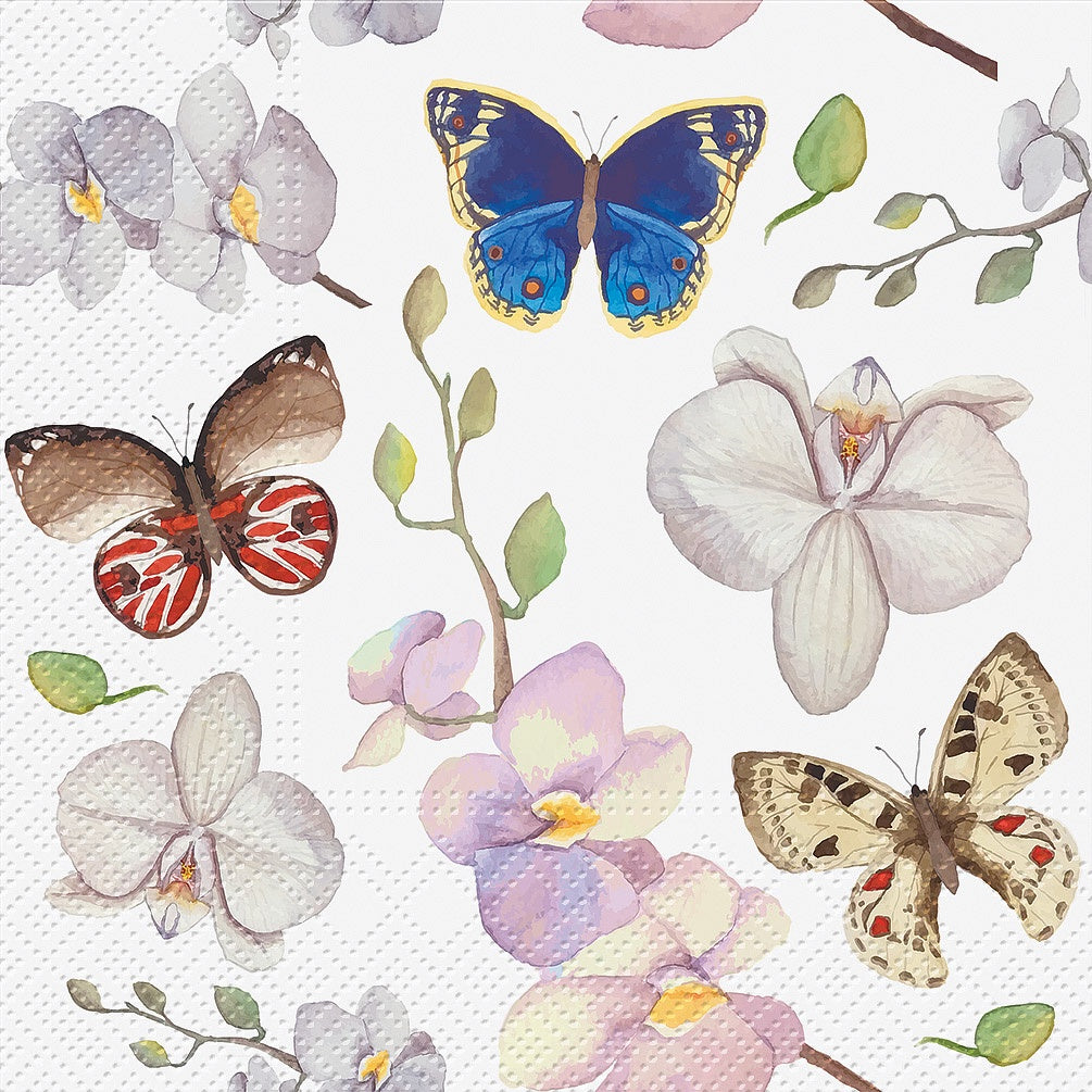 Orchid Butterfly Napkins (20 PK)