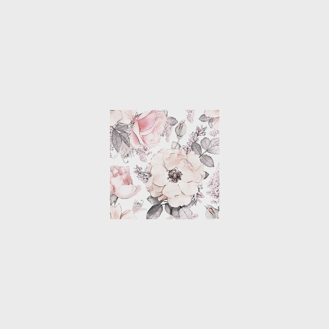Pink Floral Luncheon Napkin
