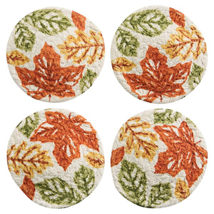 Fall Leaves Braided Coasters (Set of 4)