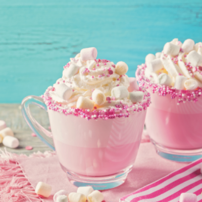 Unicorn Pink Hot Chocolate