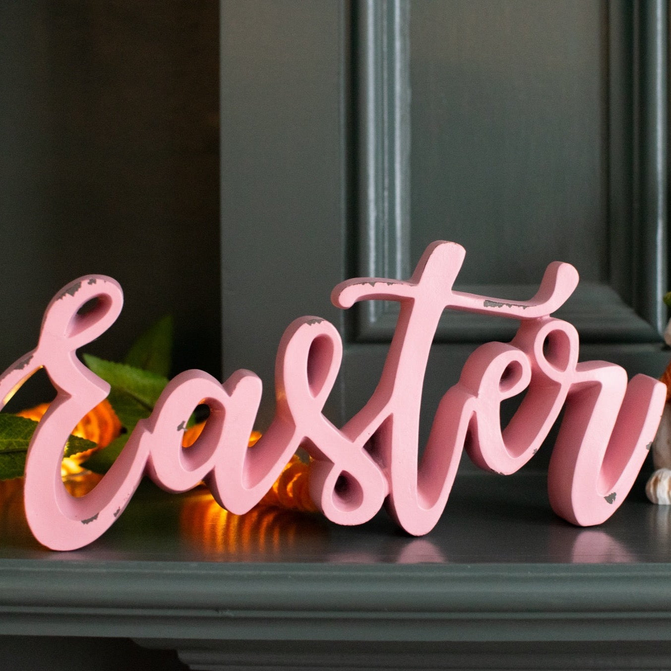 Cursive Easter Decor