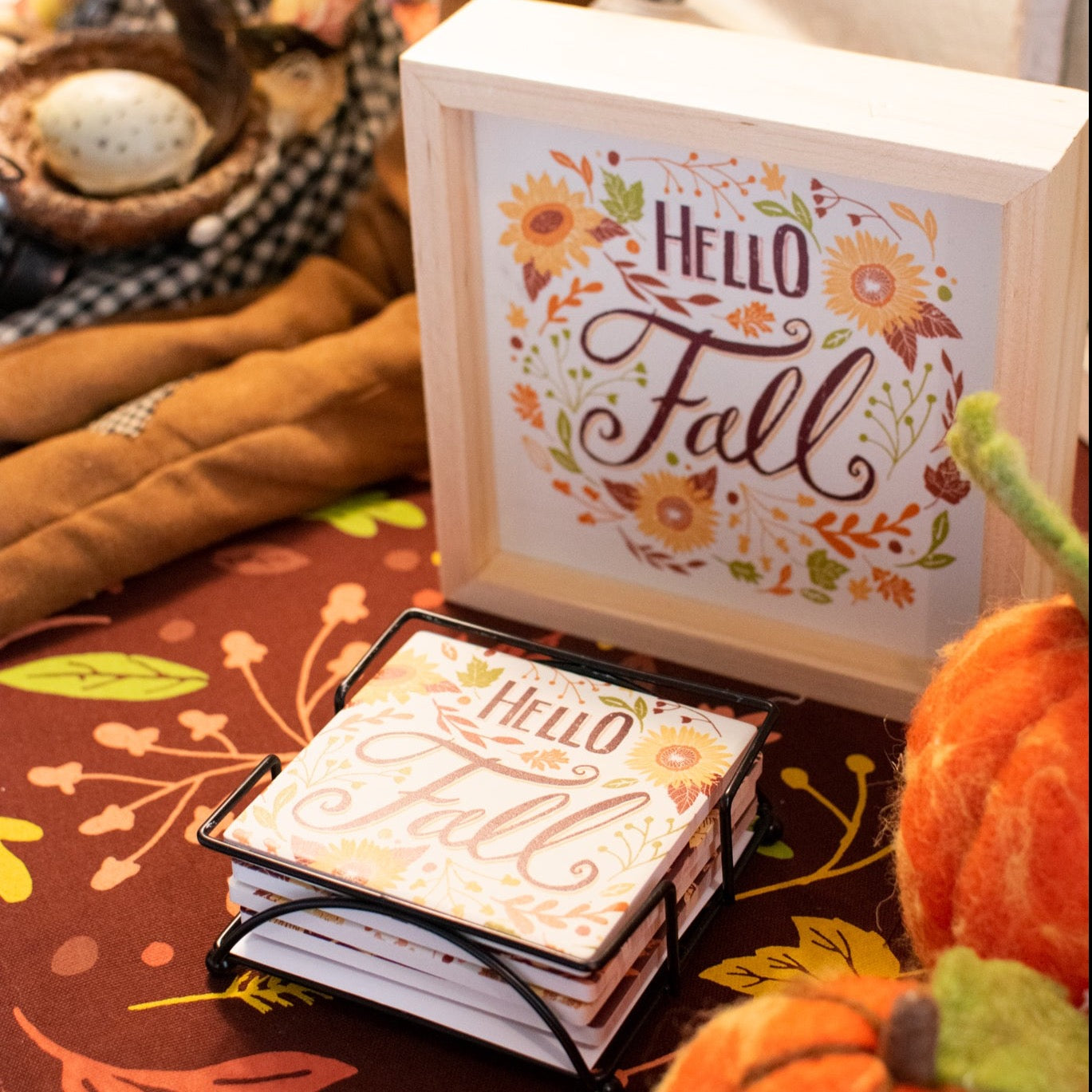 Fall-Sweet-Fall Coaster Set