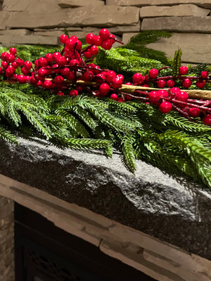 Red Outdoor Berry Garland