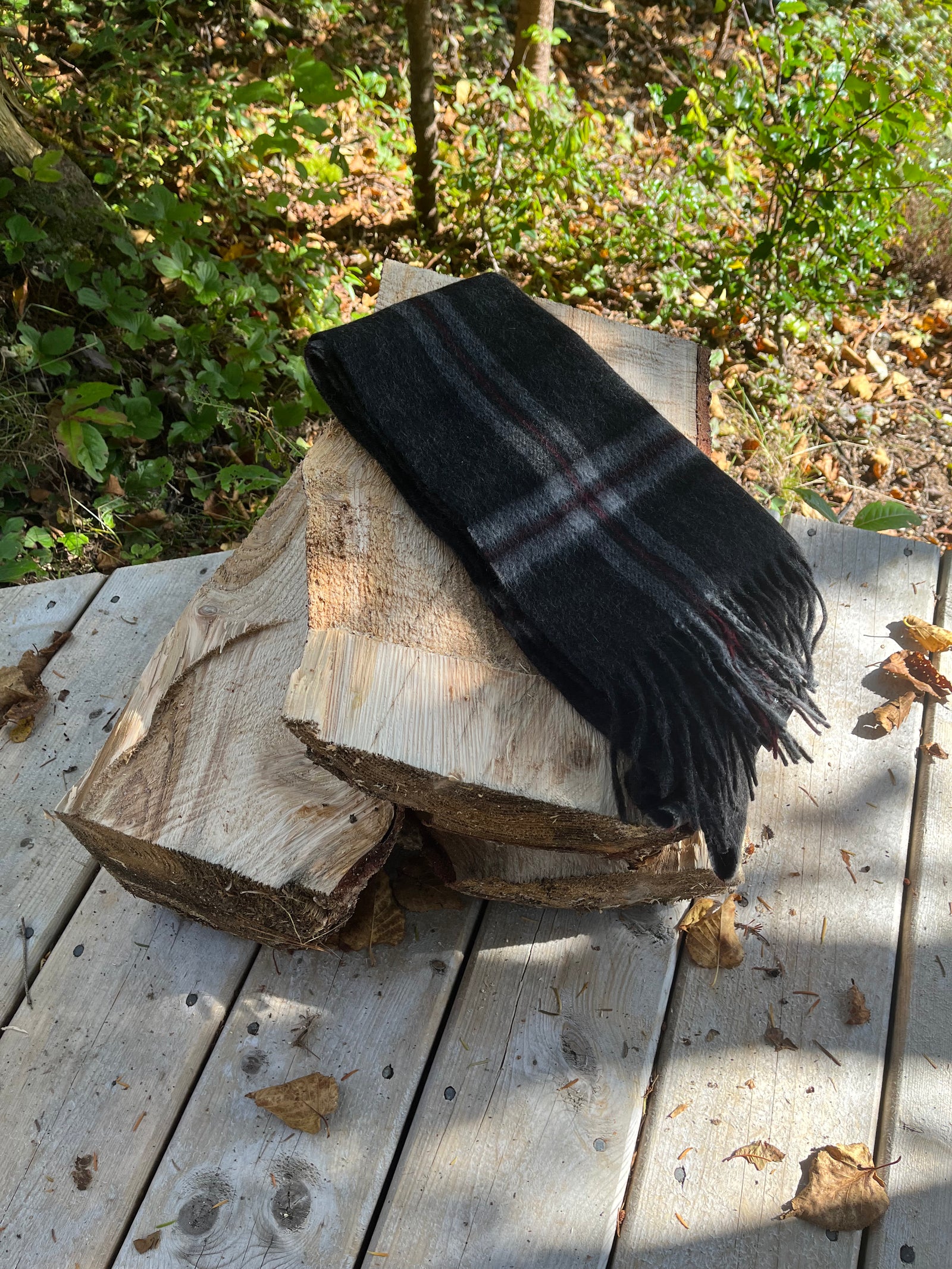 Thompson Charcoal Lambswool Scarf