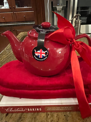 Price & Kensington Tea Pot - Holiday Red