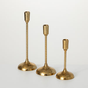 Brass Style Taper Candle Holders