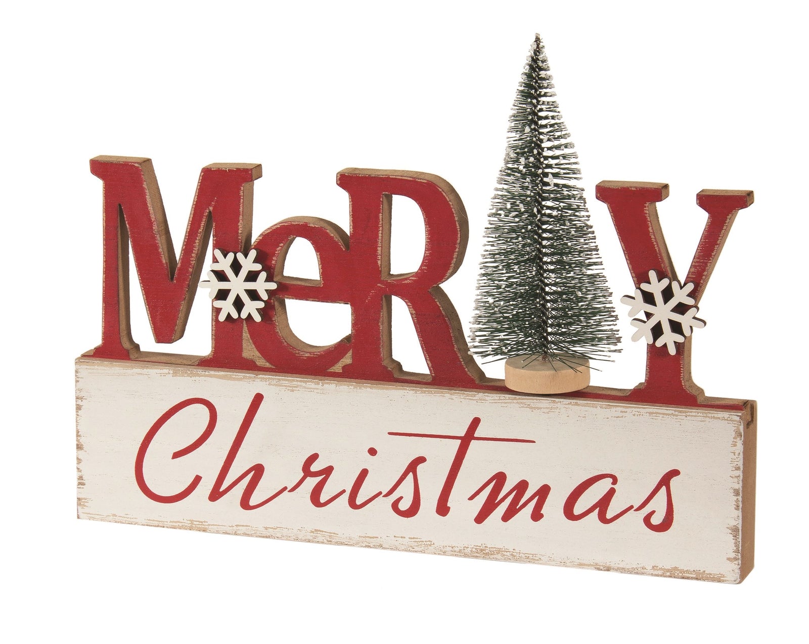 Red & White Merry Christmas Sign