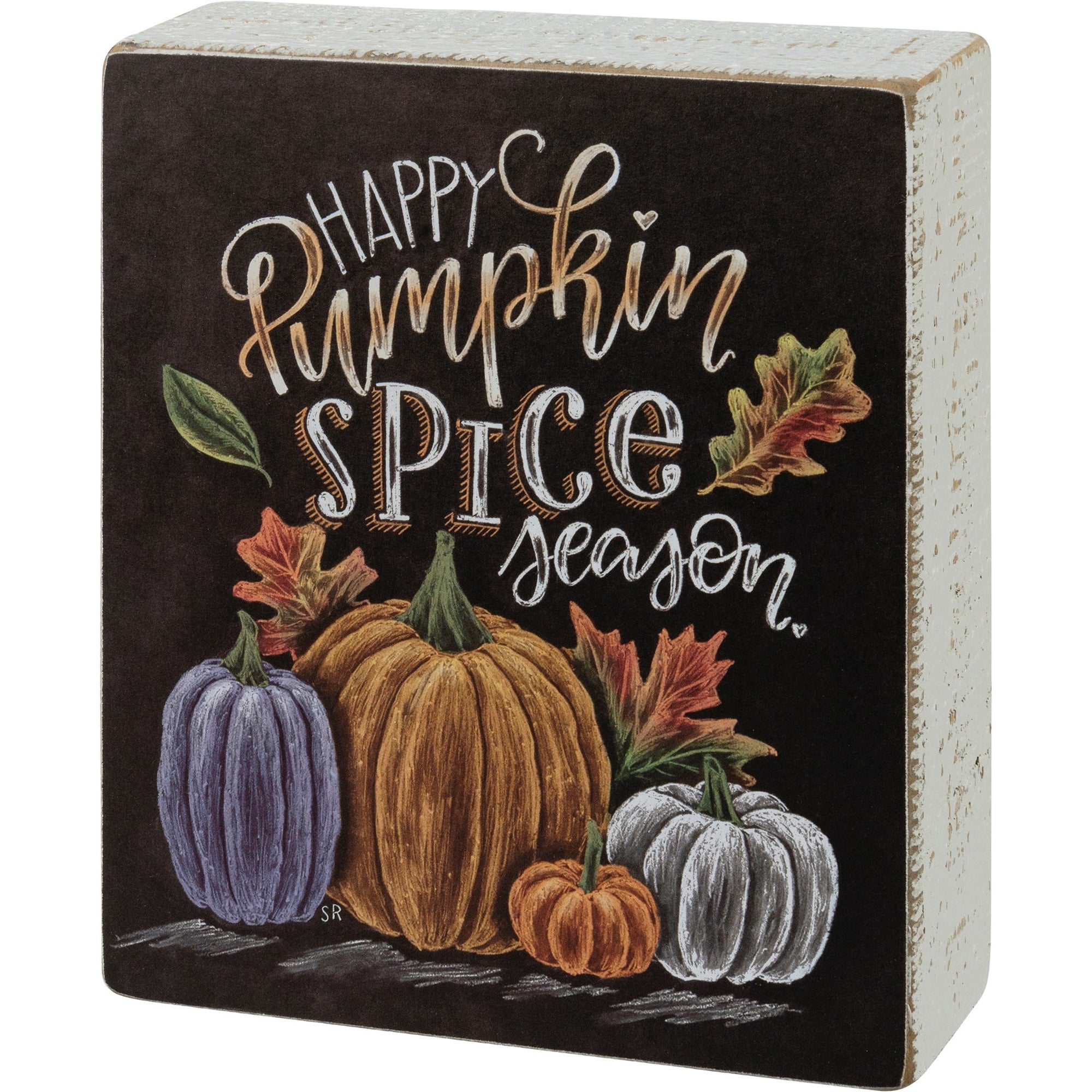 Happy Pumpkin Spice Season Block Sign