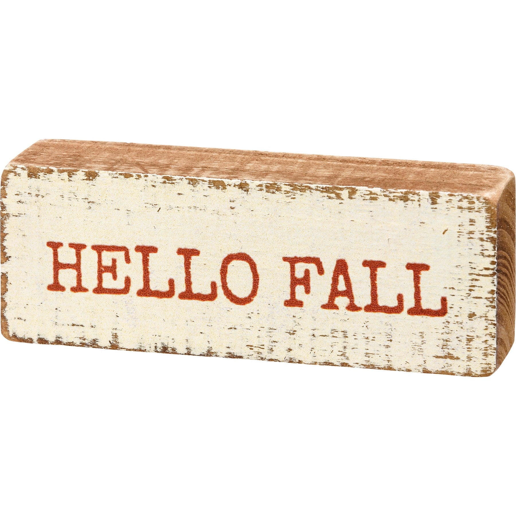 'Hello Fall' Block Sign