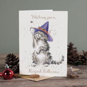 The Witch's Cat - Wrendale Halloween Occasion Card