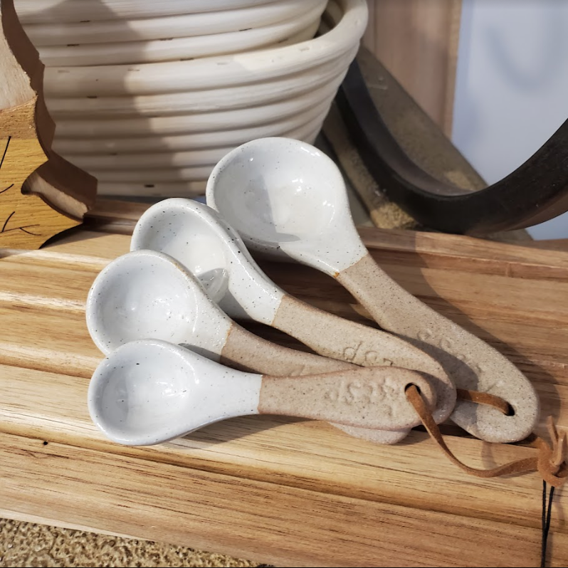 Pottery Measuring Spoons (Set/4)