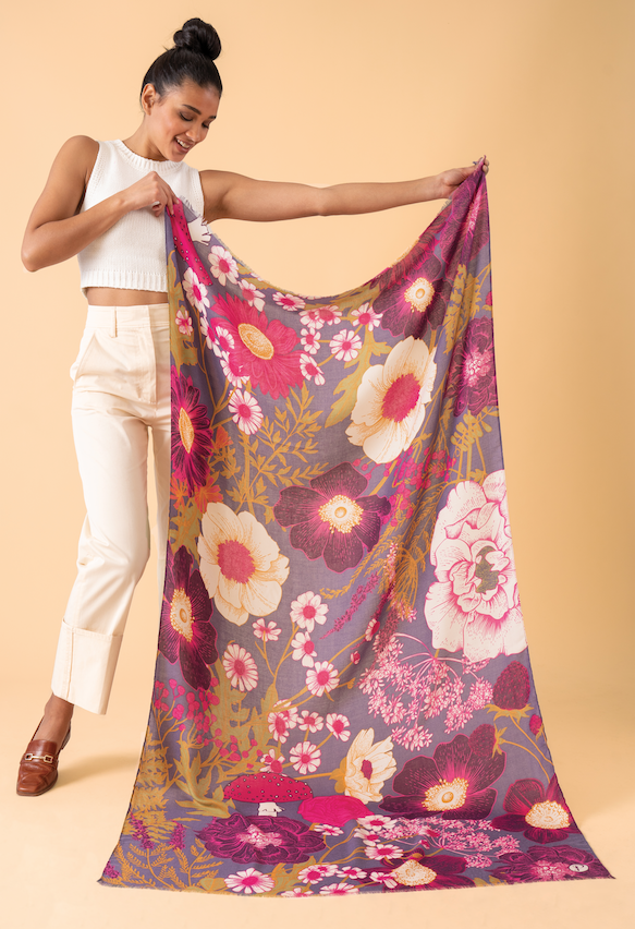 Printed Wild Woodland Scarf
