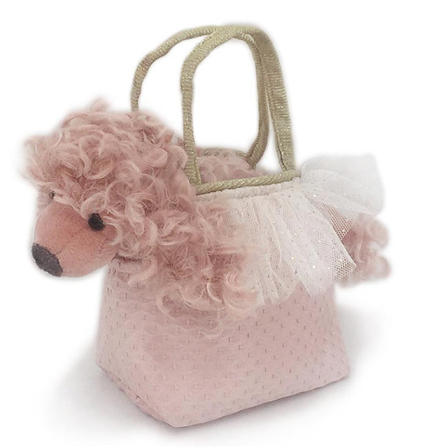 Pink Poodle in Purse Plush