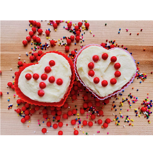 Heart-Shaped Silicone Muffin Cups