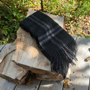 Thompson Charcoal Lambswool Scarf