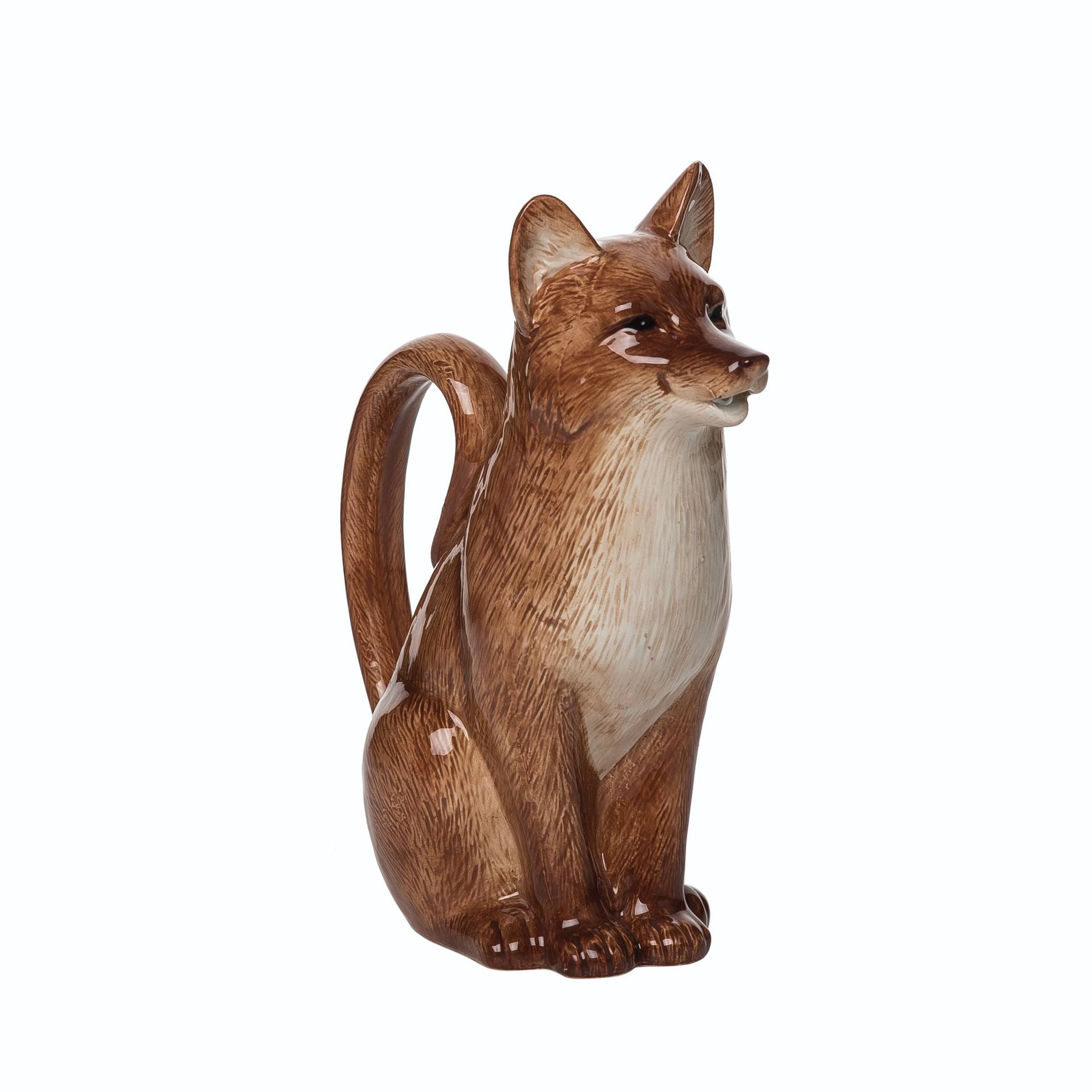 Friendly Fox Painted Pitcher