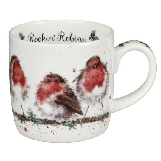 Rockin' Robins - 11oz Bone China Mug - Wrendale