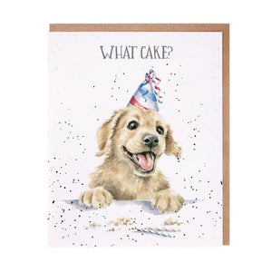 'What Cake?' Labrador Birthday Card - Wrendale Occasion Card