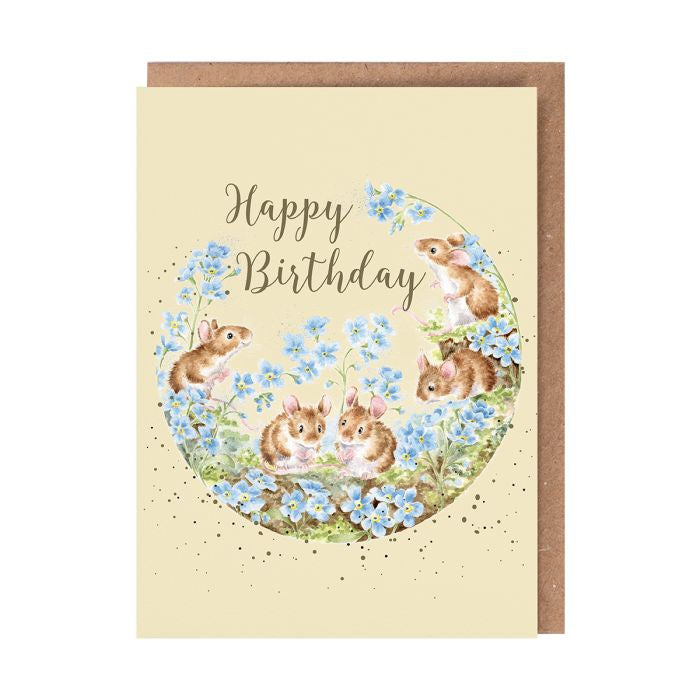 Forget me Not - Wrendale Birthday Card