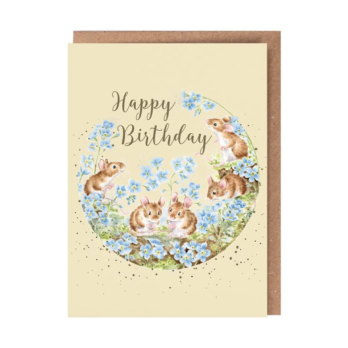 “Forget me Not” Happy Birthday - Wrendale Occasion Card