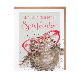 ‘Spectacular’ Owl Birthday Card - Wrendale Occasion Card