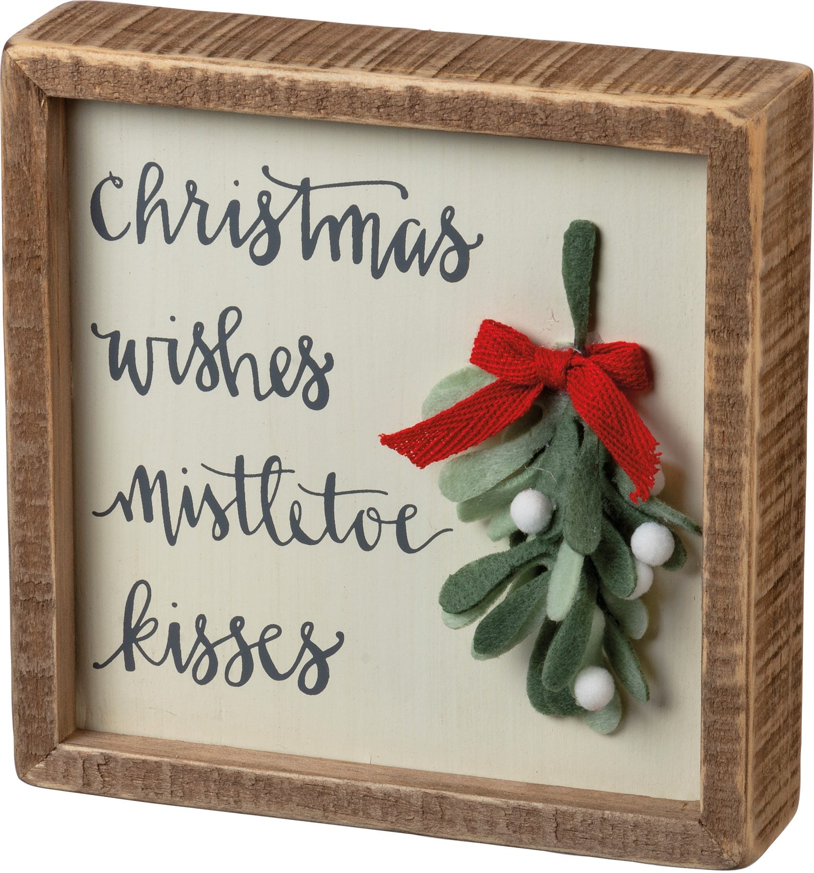 Mistletoe Kisses - Box Sign